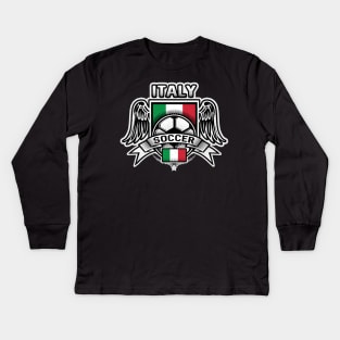 Italy Soccer Futbol Kids Long Sleeve T-Shirt